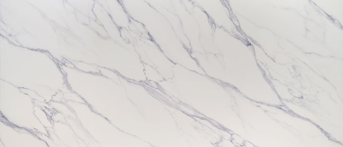 White quartz with gray veining.