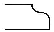Ogee edge profile example