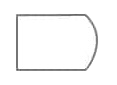 crescent: edge profile for a countertop.
