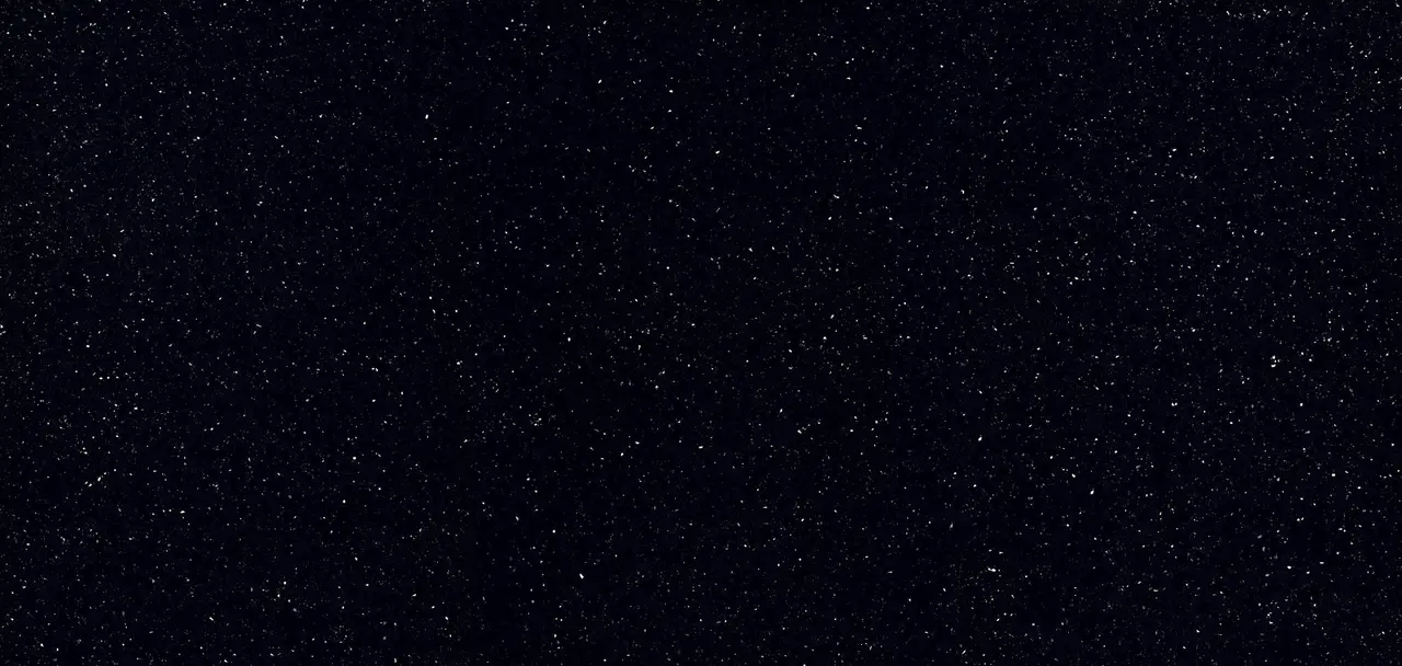 Expansive and unsuppressed, Menai features a base of the deepest black with reflective silver sparkles gleaming like stars in the midnight sky.